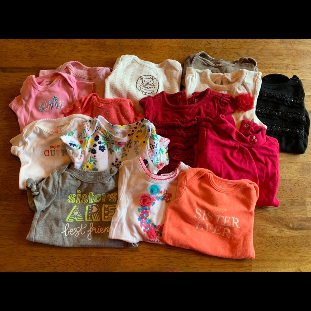 Lot of girls 3m onesies